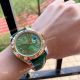 Upgraded Rolex DayDate II Green Dial Leather Strap Watch 41mm  (9)_th.jpg